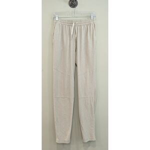 Outdoor Voices Heathered Creamy Beige Drawstring Lounge Pants Size Small